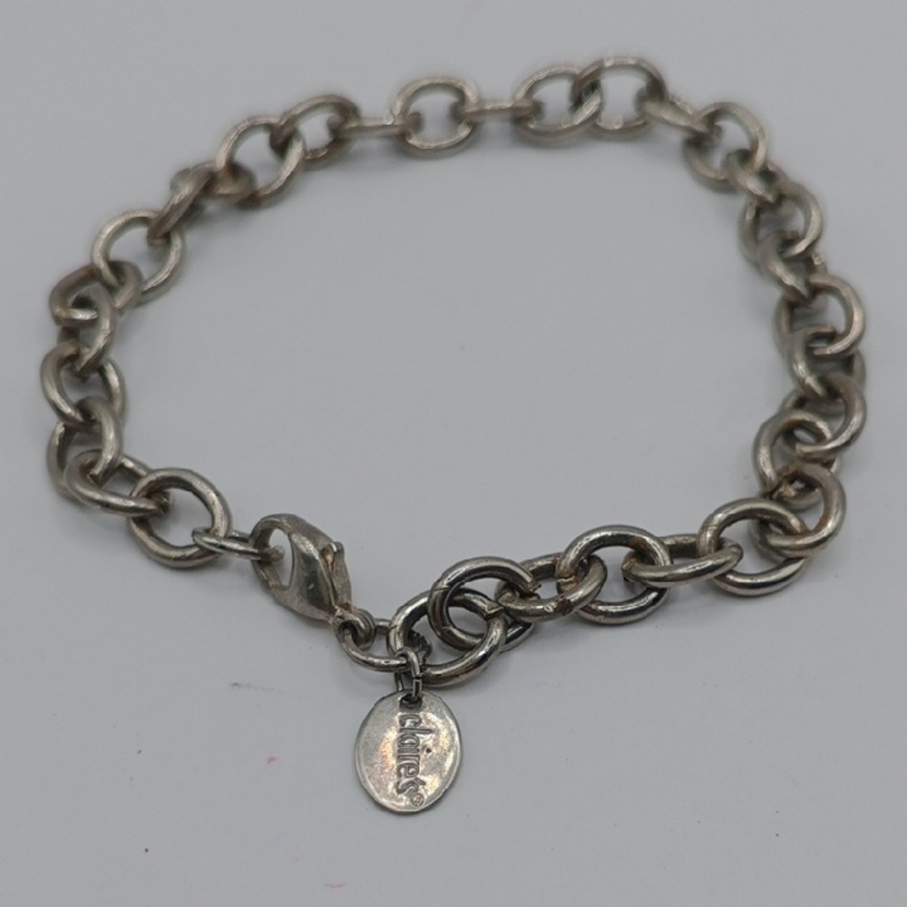 Claire's Silver Color ,Chain Bracelet